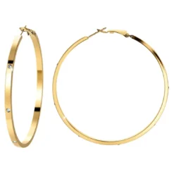 So Charm BijouxBoucles d'oreilles créoles par So Charm® ornée de cristaux Swarovski® BS1740-DORE