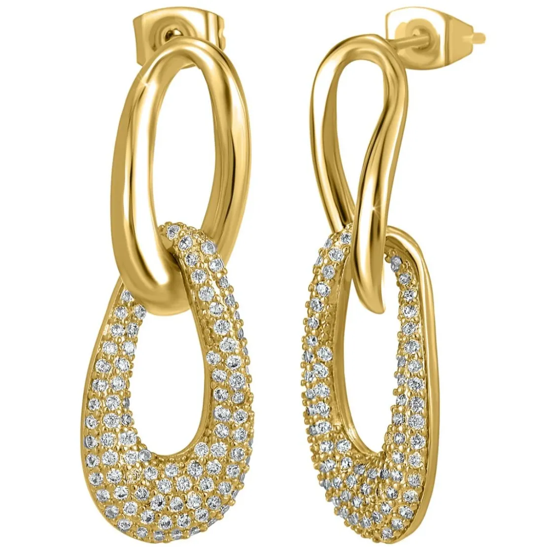 So Charm BijouxBoucles d'oreilles par So Charm® ornée de cristaux Swarovski® BS2889-DORE