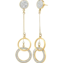 So Charm BijouxBoucles d'oreilles par So Charm® ornée de cristaux Swarovski® BS2747-DORE