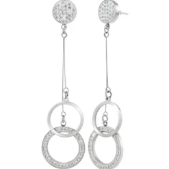 So Charm BijouxBoucles d'oreilles par So Charm® ornée de cristaux Swarovski® BS2747-ARGENT