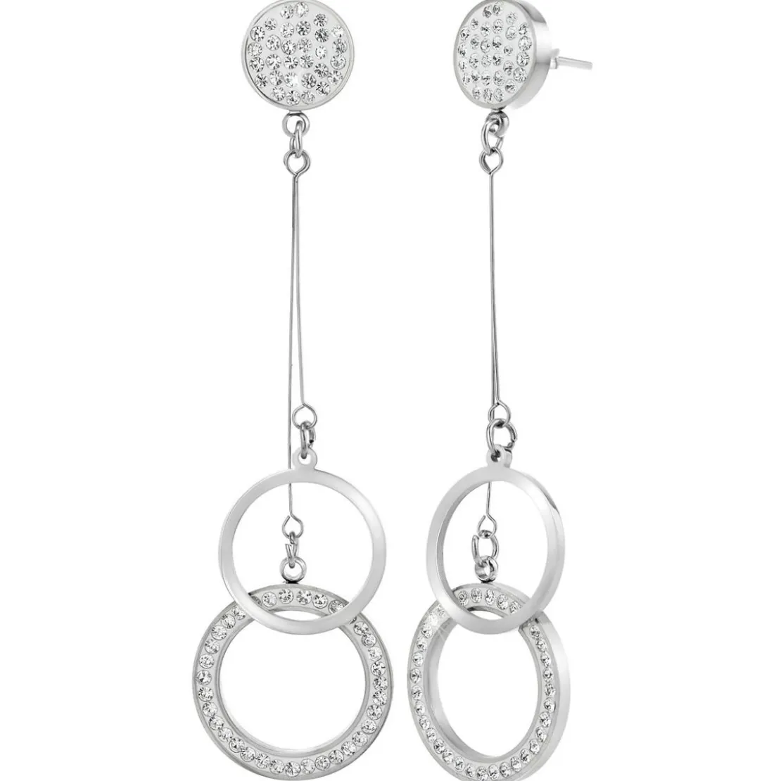 So Charm BijouxBoucles d'oreilles par So Charm® ornée de cristaux Swarovski® BS2747-ARGENT