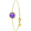 So Charm BijouxBracelet Femme So Charm - B2125-VIOLET - Bracelet Mode Doré