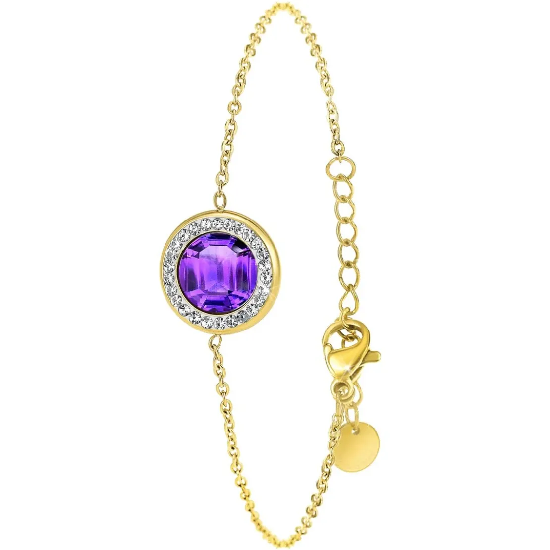 So Charm BijouxBracelet Femme So Charm - B2125-VIOLET - Bracelet Mode Doré