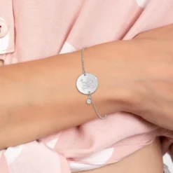 So Charm BijouxBracelet Femme So Charm - BD2281-ARGENT-M-DIAMANT - Bracelet Initial Argenté