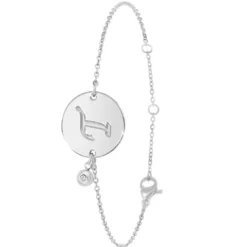 So Charm BijouxBracelet Femme So Charm - BD2281-ARGENT-T-DIAMANT - Bracelet Initial Argenté