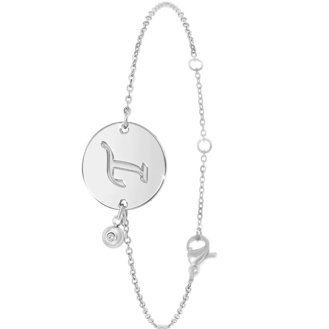 So Charm BijouxBracelet Femme So Charm - BD2281-ARGENT-T-DIAMANT - Bracelet Initial Argenté
