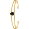 So Charm BijouxBracelet Femme So Charm - B4237-BLACKONYX - Bracelet Mode Doré