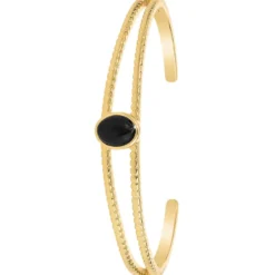 So Charm BijouxBracelet Femme So Charm - B4237-BLACKONYX - Bracelet Mode Doré
