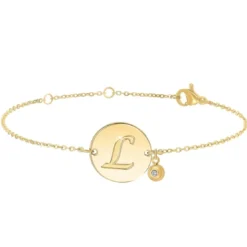 So Charm BijouxBracelet Femme So Charm - BD2281-DORE-L-DIAMANT - Bracelet Initial Doré