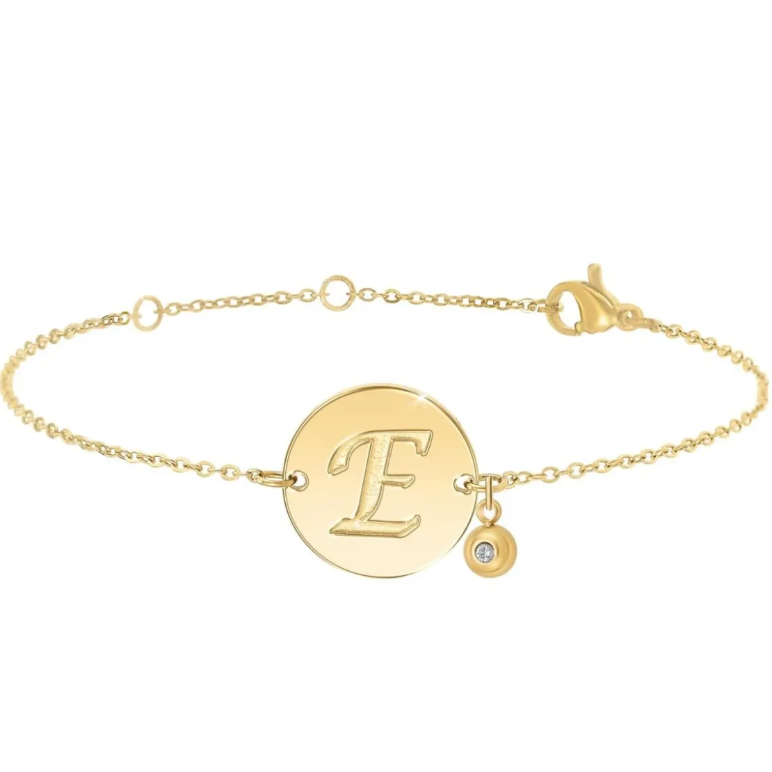 So Charm BijouxBracelet Femme So Charm - BD2281-DORE-E-DIAMANT - Bracelet Initial Doré