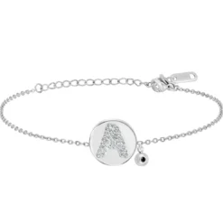 So Charm BijouxBracelet Femme So Charm - BD2693-ARGENT-A-DIAMANT - Bracelet Argenté Lettre