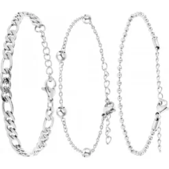 So Charm BijouxBracelet Femme So Charm - B2371-ARGENT+B2384-ARGENT+B2386-ARGENT - Bracelets Mode Argentés