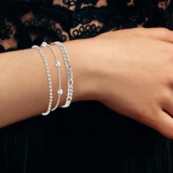 So Charm BijouxBracelet Femme So Charm - B2371-ARGENT+B2384-ARGENT+B2386-ARGENT - Bracelets Mode Argentés