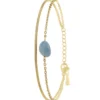 So Charm BijouxBracelet Femme So Charm - B4272-DORE-SODALITE - Bracelet Mode Doré