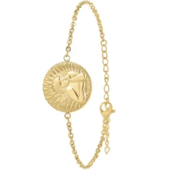 So Charm BijouxBracelet Femme So Charm - B2980-DORE - Bracelet Médaille Dorée