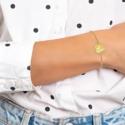 So Charm BijouxBracelet Femme So Charm - B2980-DORE - Bracelet Médaille Dorée