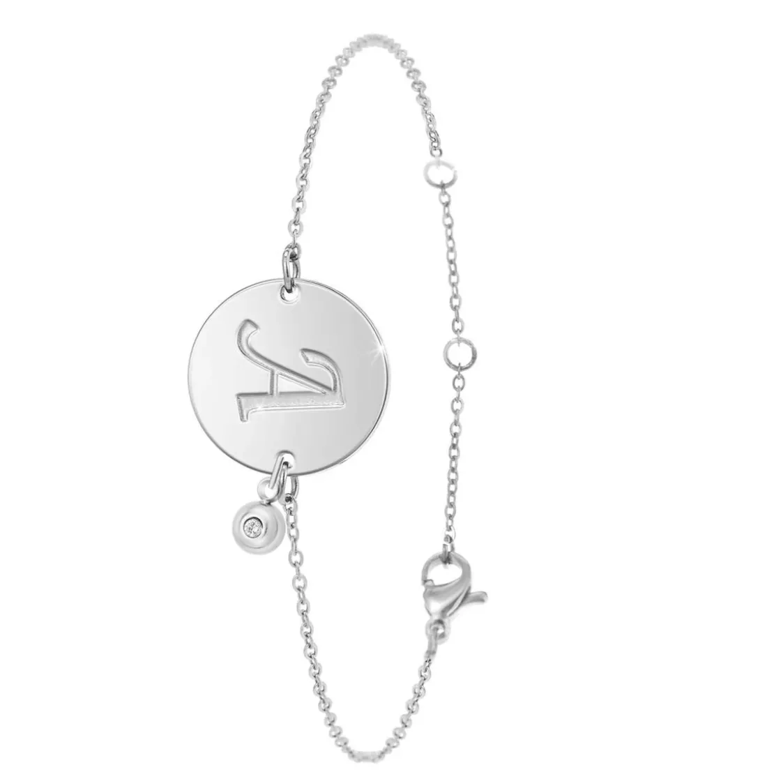 So Charm BijouxBracelet Femme So Charm - BD2281-ARGENT-A-DIAMANT - Bracelet Initial Argenté