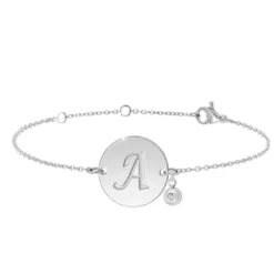 So Charm BijouxBracelet Femme So Charm - BD2281-ARGENT-A-DIAMANT - Bracelet Initial Argenté