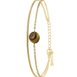 So Charm BijouxBracelet Femme So Charm - B4272-DORE-OEILDETIGRE - Bracelet Mode Doré
