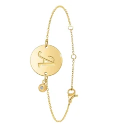 So Charm BijouxBracelet Femme So Charm - BD2281-DORE-A-DIAMANT - Bracelet Initial Doré