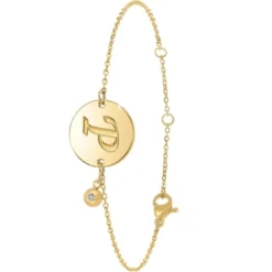 So Charm BijouxBracelet Femme So Charm - BD2281-DORE-P-DIAMANT - Bracelet Initial Doré