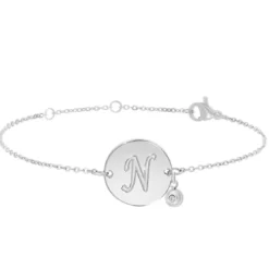 So Charm BijouxBracelet Femme So Charm - BD2281-ARGENT-N-DIAMANT - Bracelet Initial Argenté