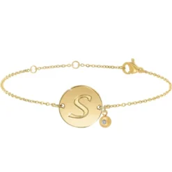 So Charm BijouxBracelet Femme So Charm - BD2281-DORE-S-DIAMANT - Bracelet Initial Doré