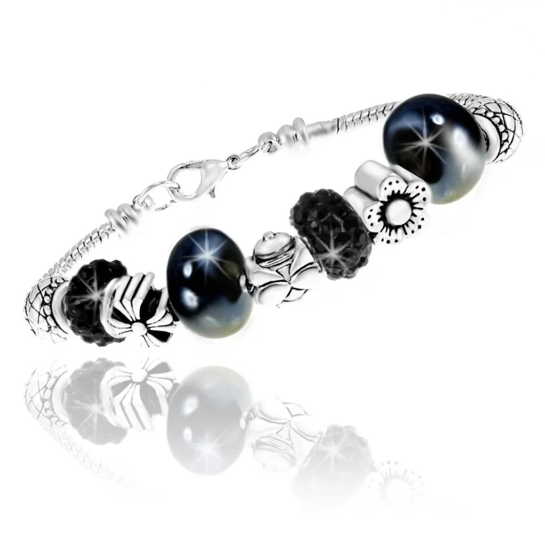So Charm BijouxBracelet Femme So Charm - B1144-NOIR - Bracelet Perle Noir