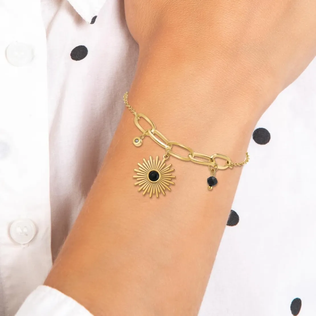 So Charm BijouxBracelet Femme So Charm - BD2941-DORE-DIAMANT - Bracelet Mode Doré