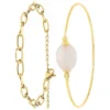 So Charm BijouxBracelet Femme So Charm - B2369-DORE+B2492-ROSE - Bracelet Mode Doré