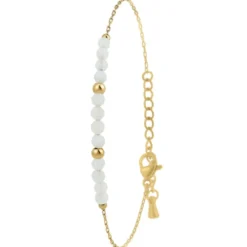 So Charm BijouxBracelet Femme So Charm - B4264-QUARTZBLANC - Bracelet Mode Doré