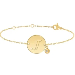 So Charm BijouxBracelet Femme So Charm - BD2281-DORE-J-DIAMANT - Bracelet Initial Doré