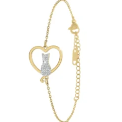 So Charm BijouxBracelet Femme So Charm - B3361-DORE - Bracelet Chat Doré