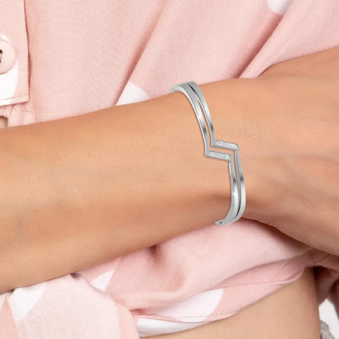 So Charm BijouxBracelet par So Charm® ornée de cristaux Swarovski® BS4122-ARGENT