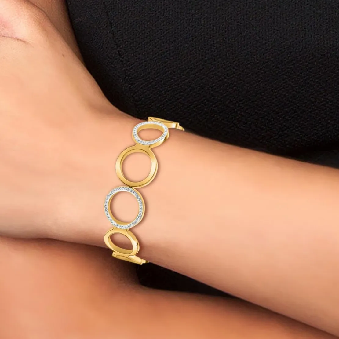 So Charm BijouxBracelet par So Charm® ornée de cristaux Swarovski® BS3221-DORE