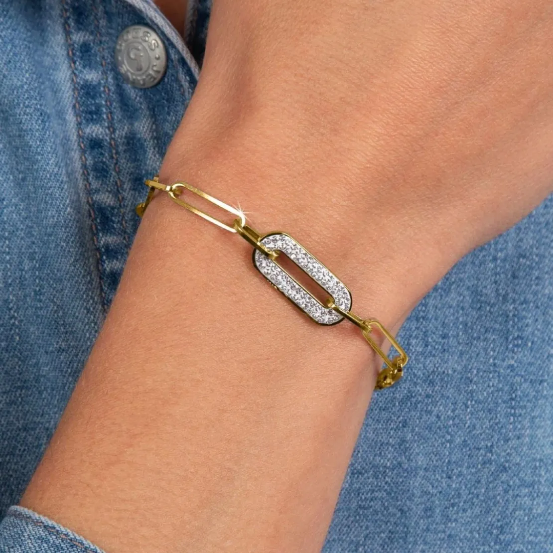 So Charm BijouxBracelet par So Charm® ornée de cristaux Swarovski® BS2462-DORE