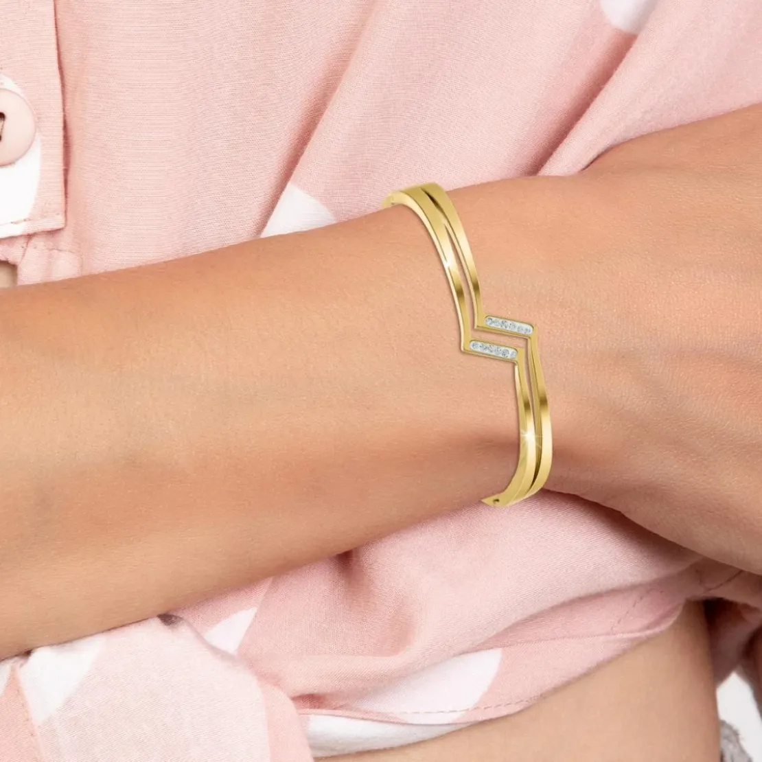 So Charm BijouxBracelet par So Charm® ornée de cristaux Swarovski® BS4122-DORE