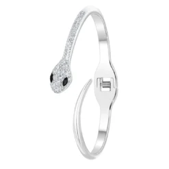 So Charm BijouxBracelet serpent par So Charm® ornée de cristaux Swarovski® BS1886-ARGENT
