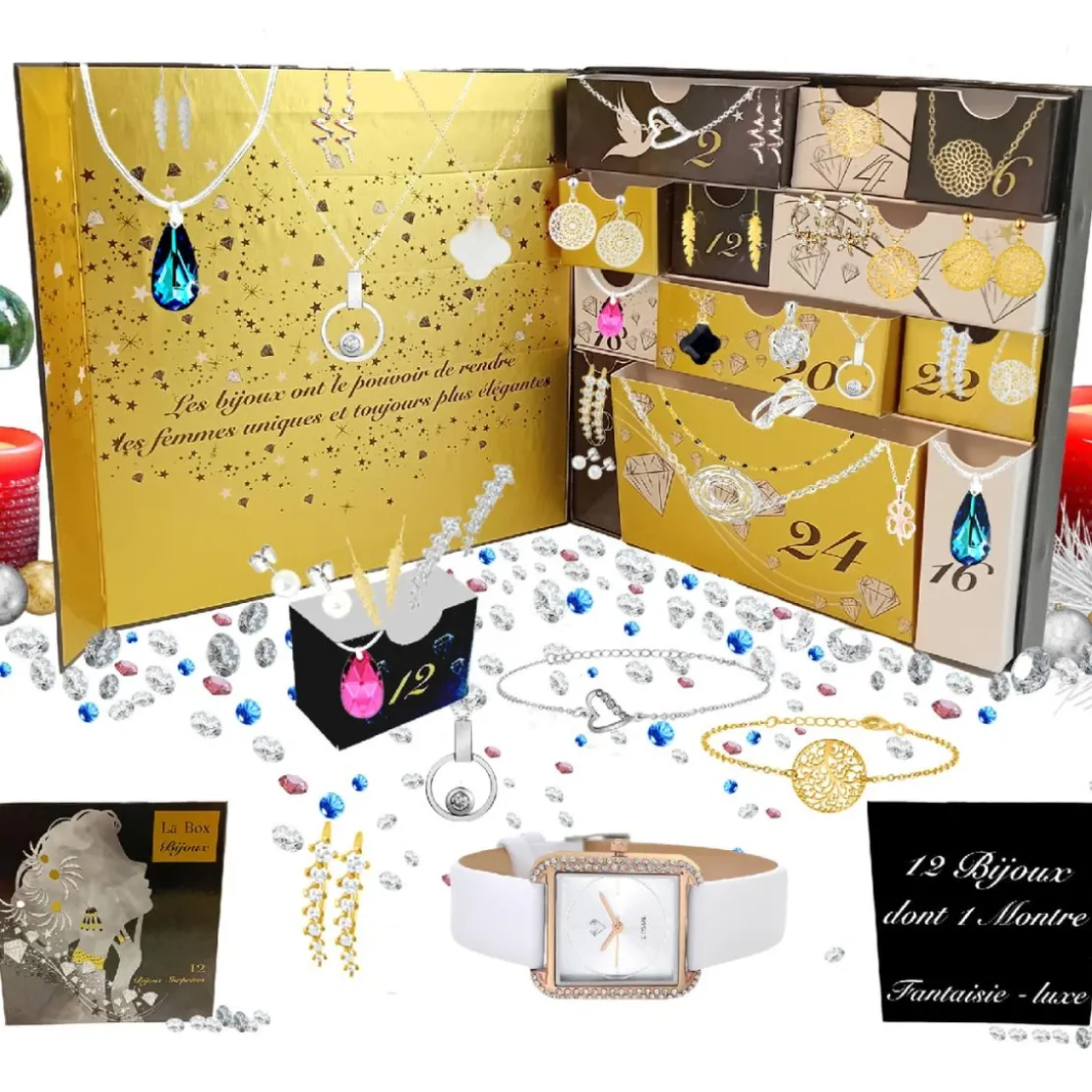 So Charm BijouxCalendrier de l'avent 11 bijoux et 1 montre - So Charm