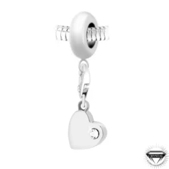 So Charm BijouxCharm perle Coeur orné de cristaux Swarovski par SC Crystal Paris®