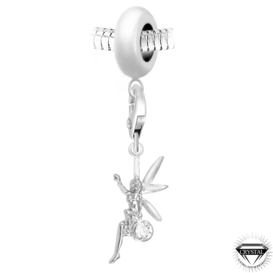So Charm BijouxCharm perle Fée orné de cristaux Swarovski par SC Crystal Paris®
