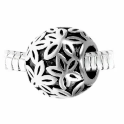 So Charm BijouxCharm perle ornemental Fleurs acier par SC Crystal
