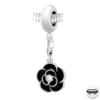 So Charm BijouxCharm perle Rose Noire orné de cristaux Swarovski par SC Crystal Paris®