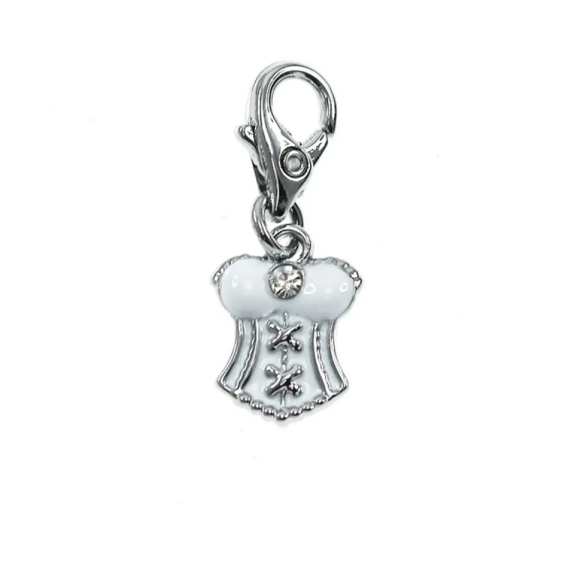 So Charm BijouxCharms Et PerlesSo Charm - CH0989-ARGENT - Charm Corset Blanc