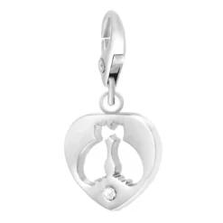 So Charm BijouxCharms Et PerlesSo Charm - CH0462-ARGENT - Charm Coeur Chat
