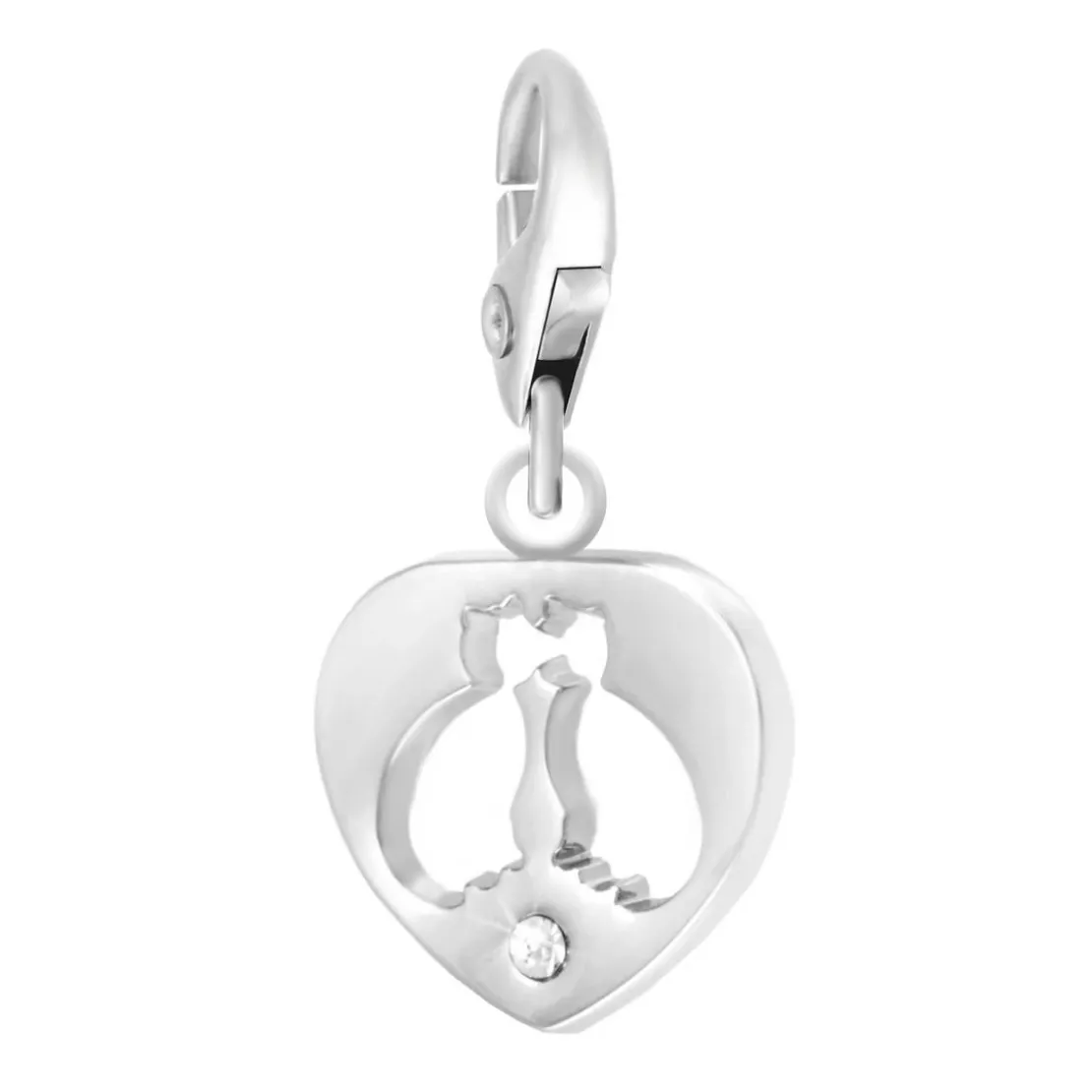 So Charm BijouxCharms Et PerlesSo Charm - CH0462-ARGENT - Charm Coeur Chat