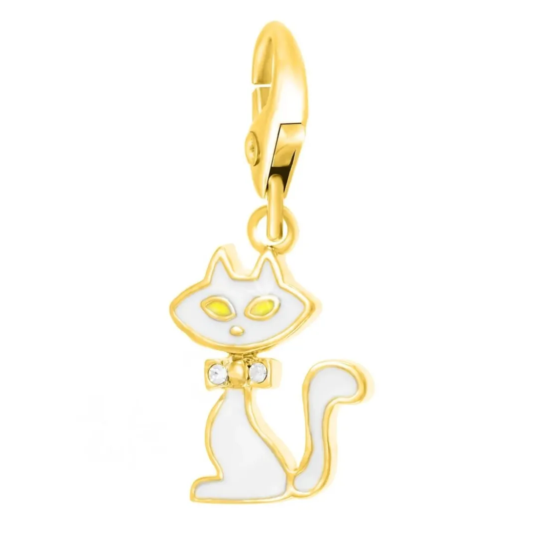 So Charm BijouxCharms Et PerlesSo Charm - CH0151-DORE - Charm Chat Blanc