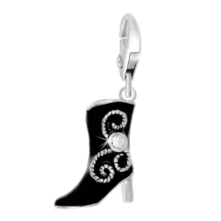 So Charm BijouxCharms Et PerlesSo Charm - CH0228-ARGENT - Charm Botte Noir