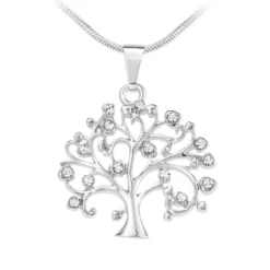 So Charm BijouxCollier arbre de vie par So Charm® ornée de cristaux Swarovski® BS2037-ARGENT-COLLIER