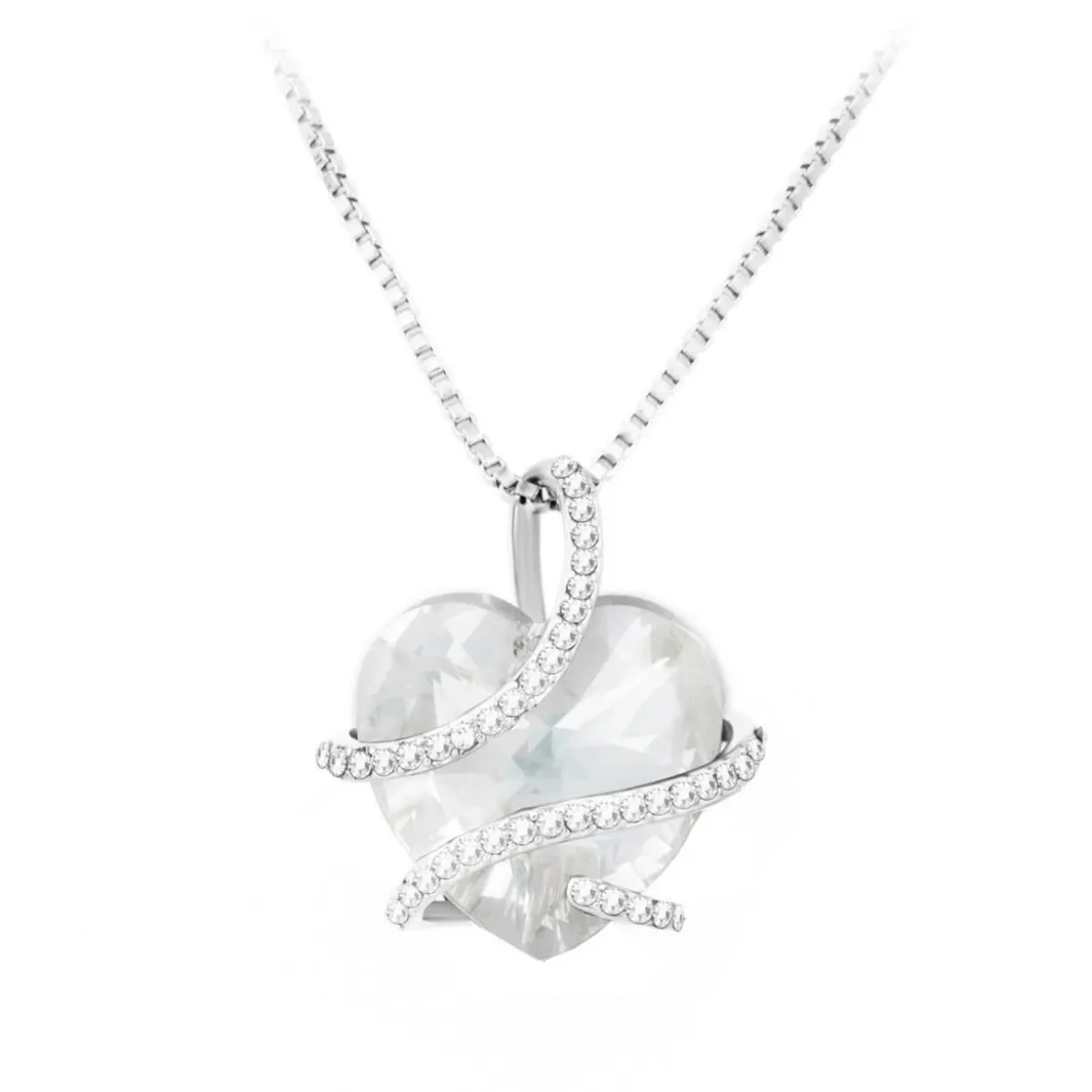 So Charm BijouxCollier coeur par So Charm® ornée de cristaux Swarovski® BS1409-CRYS